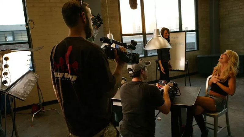 Ilustrasi: Proses syuting film dewasa.